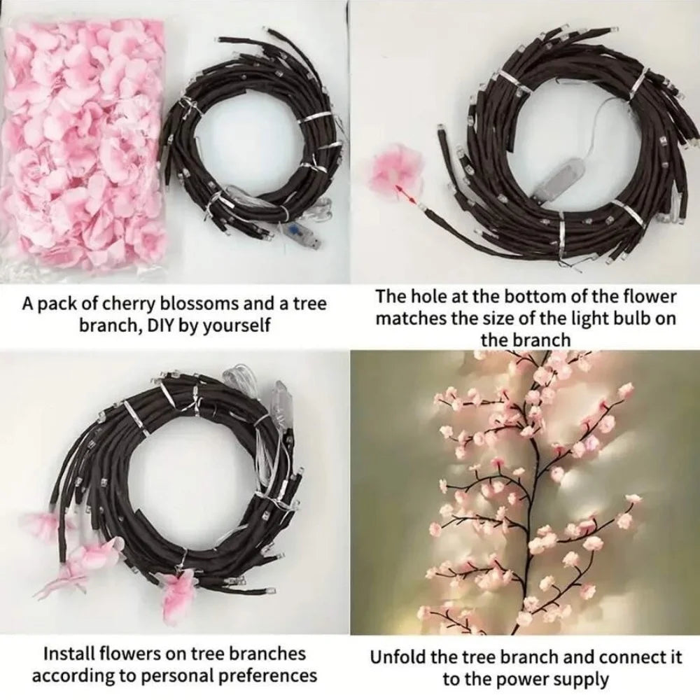 LED Cherry Blossom Fairy Branch Lights