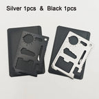 11-in-1 Multi-Function Pocket Survival Tool Card