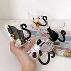 Cute Cat Glass Mug – 250ml