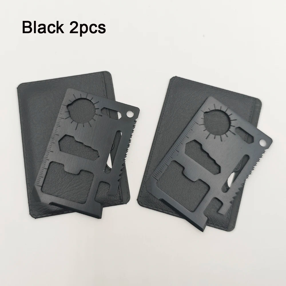 11-in-1 Multi-Function Pocket Survival Tool Card