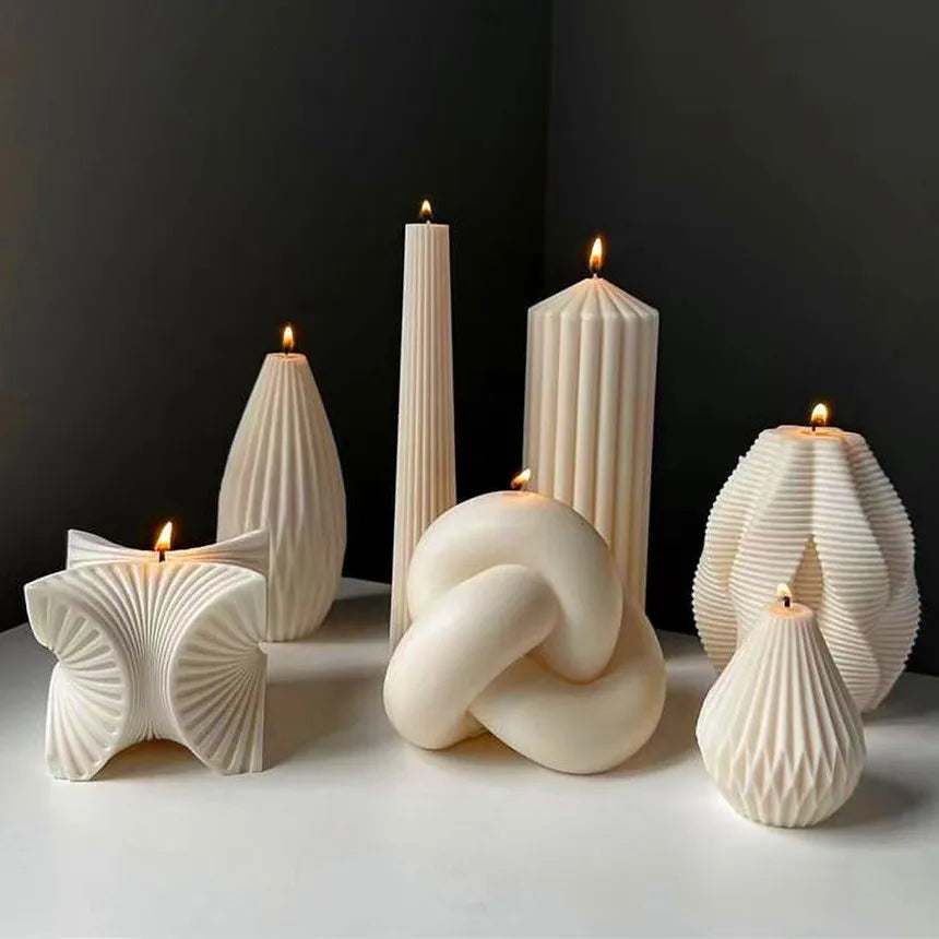 Geometric Silicone Candle Mold