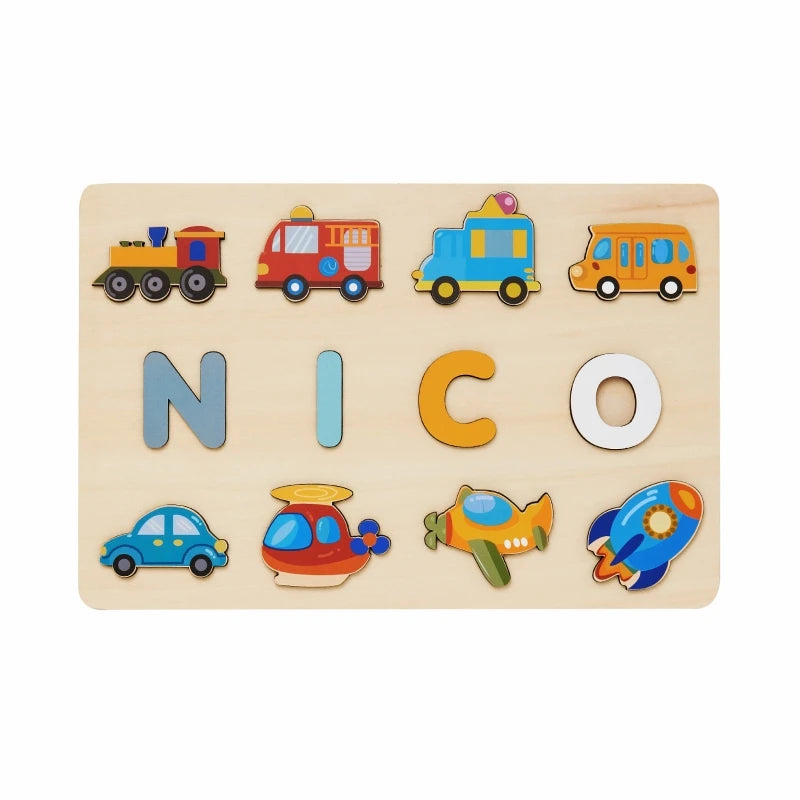 Wooden Name Puzzle for Kids