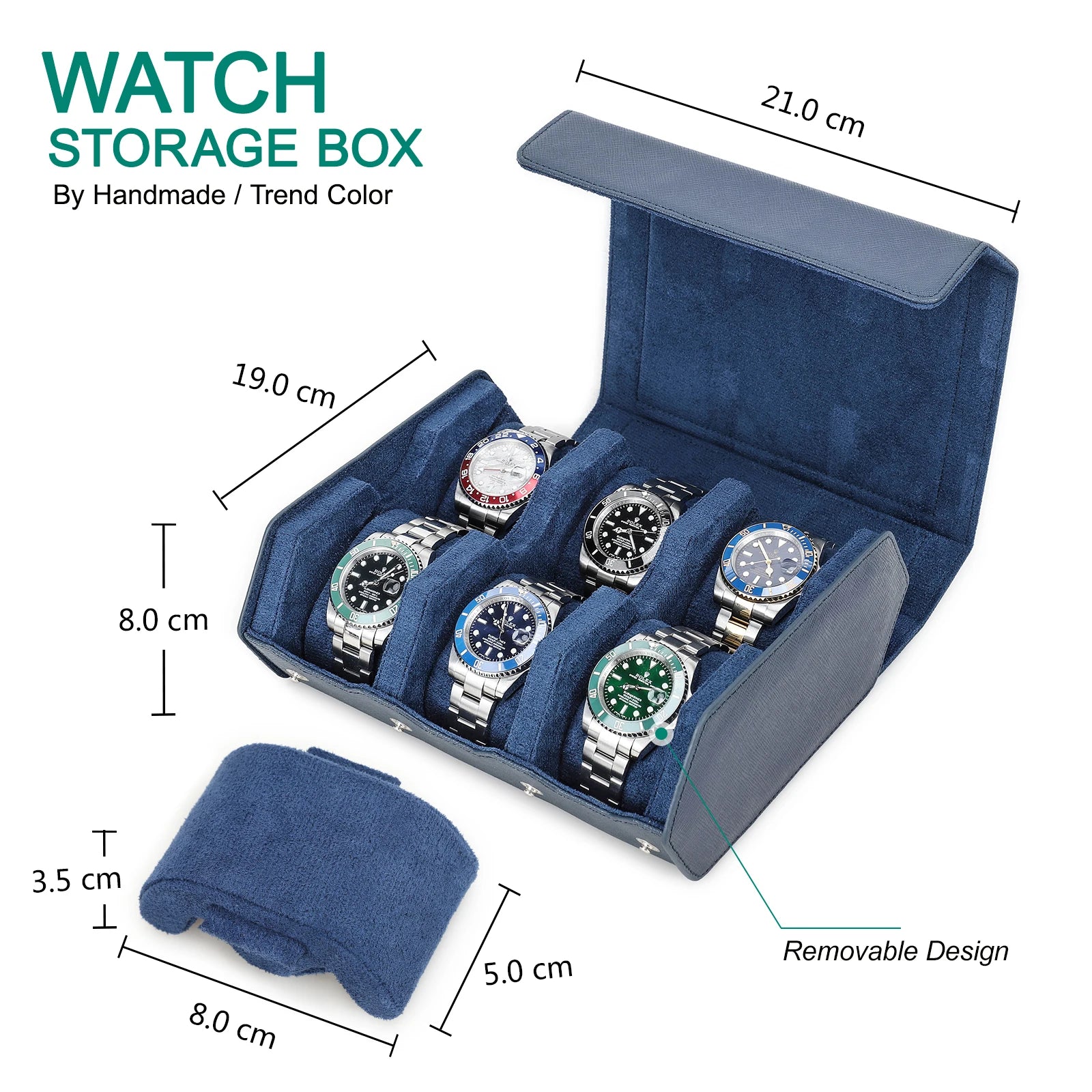 Luxury Leather Watch Travel Case
