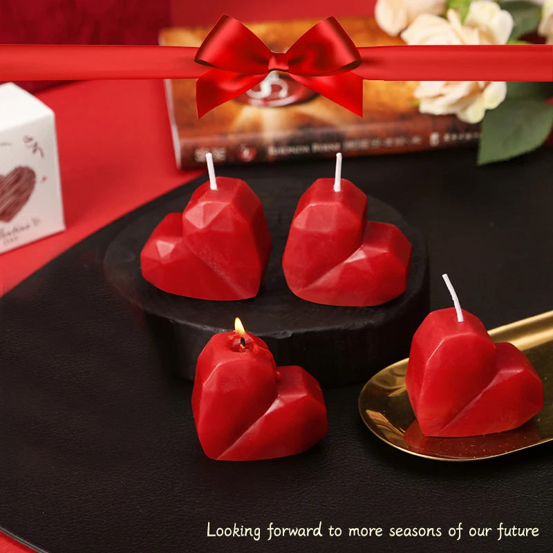 3D Heart-Shaped Love Candle