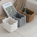 Handwoven Cotton Rope Storage Basket
