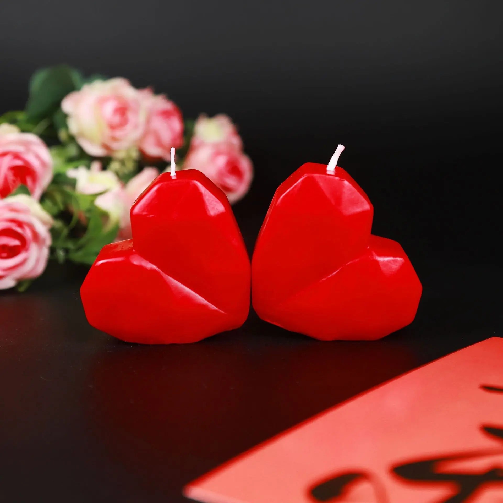 3D Heart-Shaped Love Candle