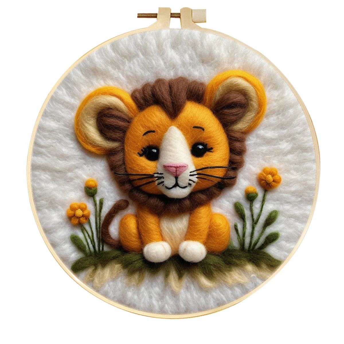 DIY Animal Wool Felting Painting Kit