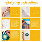 DIY Animal Wool Felting Painting Kit