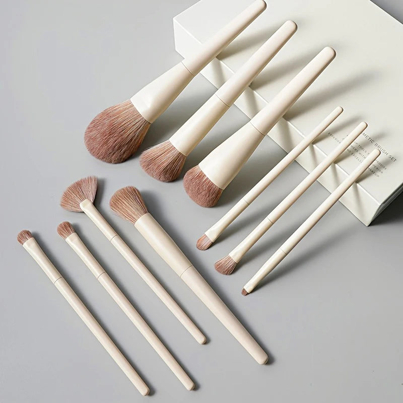13-Piece Soft Makeup Brush Set with Beauty Bag