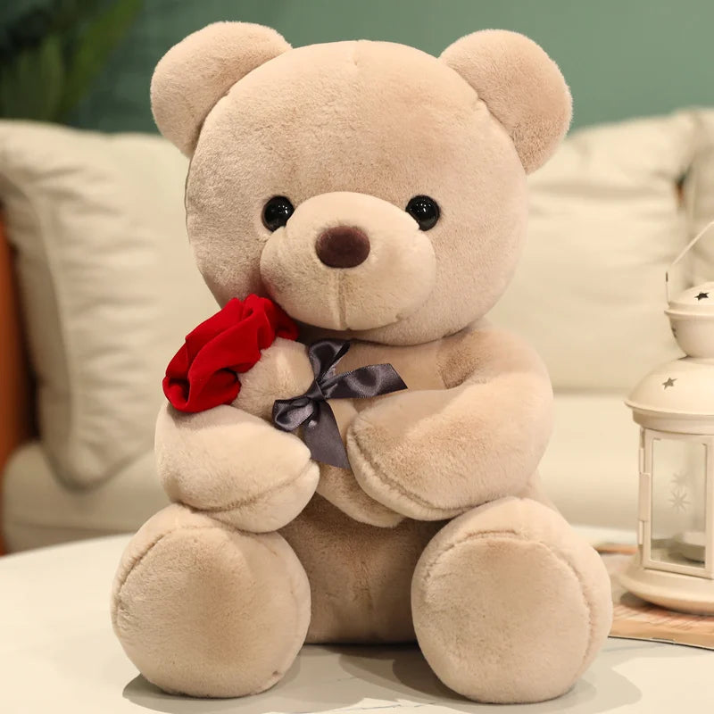 Kawaii Rose Teddy Bear Plush Gift