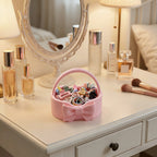 Cute Bow Storage Basket Organizer