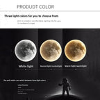 Dimmable LED Moon Wall Light