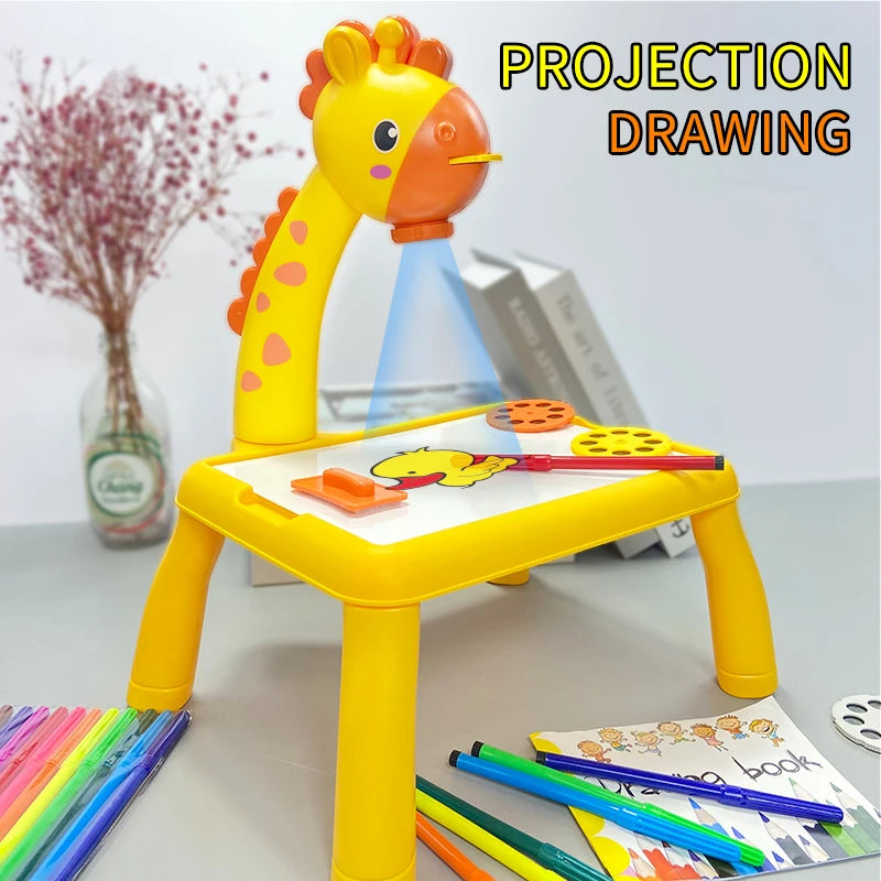 LED Projector Drawing Table for Kids