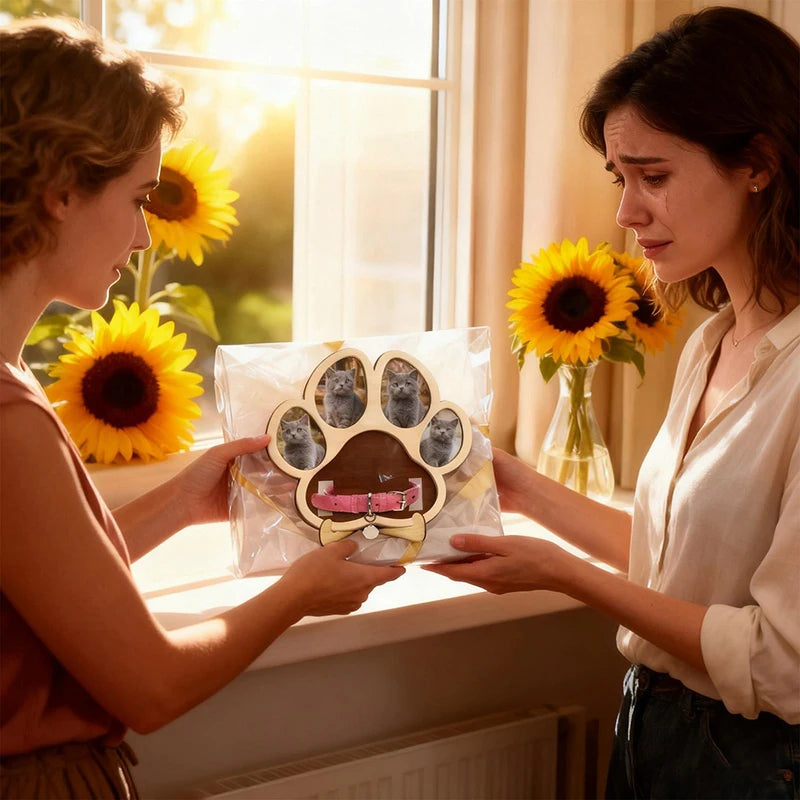 Wooden Pet Keepsake Photo Frame