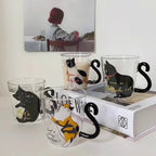 Cute Cat Glass Mug – 250ml