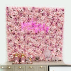 Romantic Silk Rose Flower Wall Panel