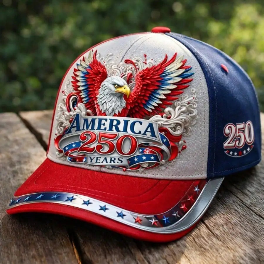 250th Anniversary Patriotic Eagle Baseball Cap