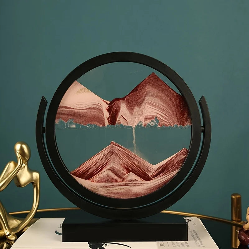 3D Quicksand Art Landscape Glass Decor