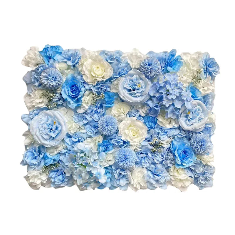 Romantic Silk Rose Flower Wall Panel