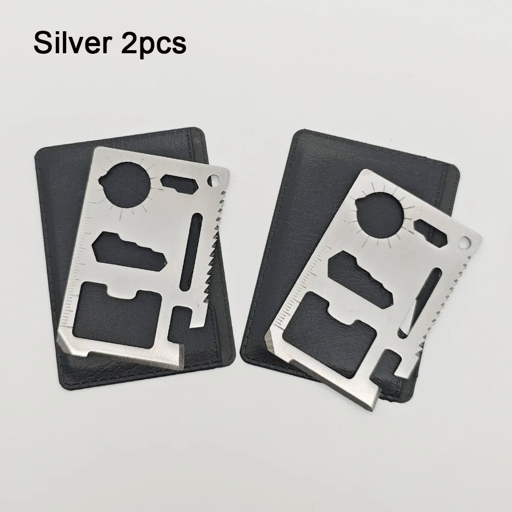 11-in-1 Multi-Function Pocket Survival Tool Card