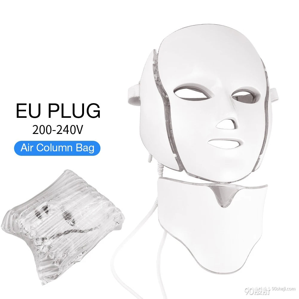 7-Color LED Photon Therapy Face & Neck Mask