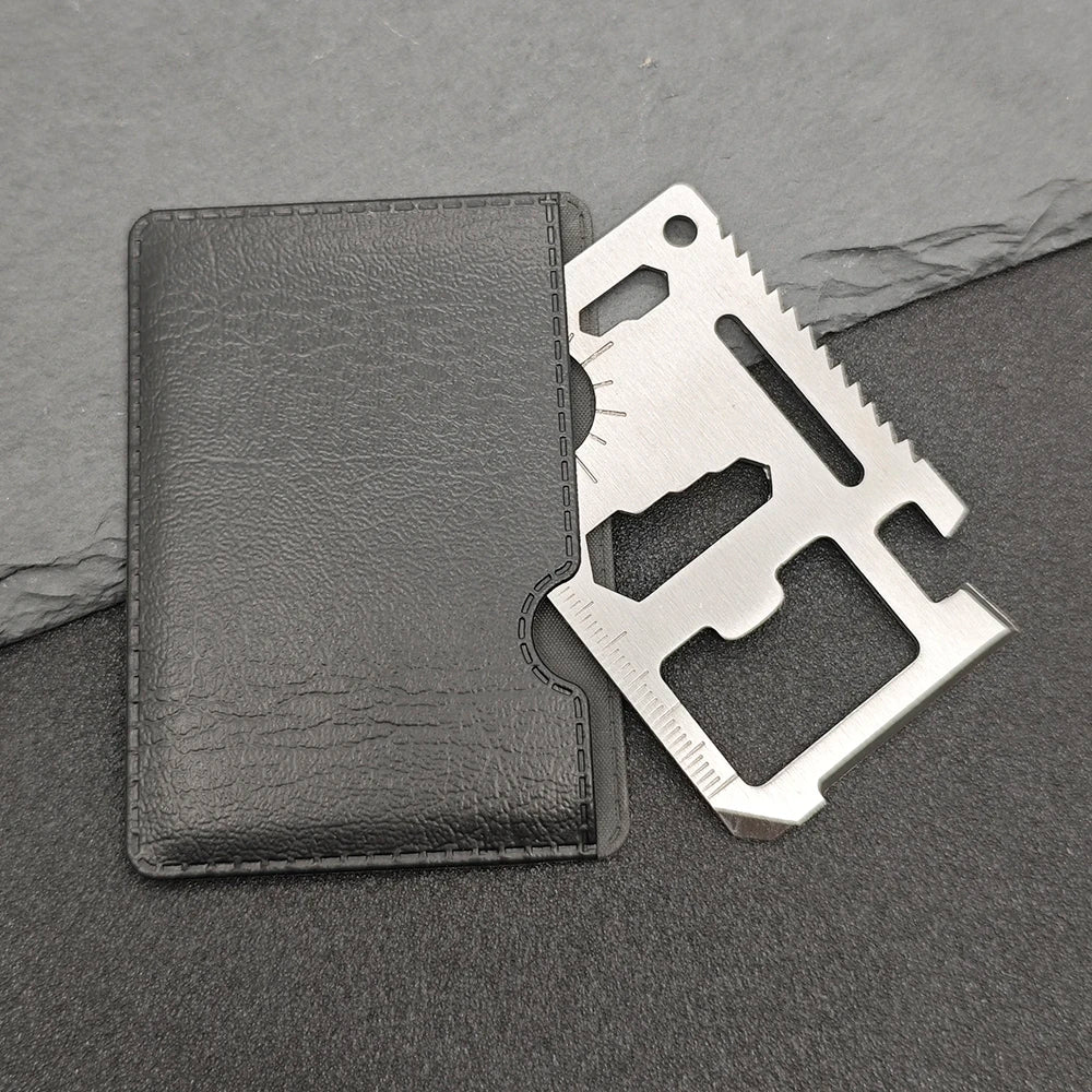 11-in-1 Multi-Function Pocket Survival Tool Card