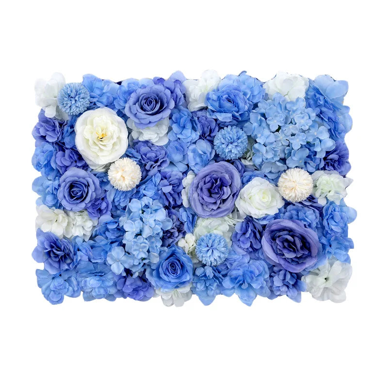 Romantic Silk Rose Flower Wall Panel