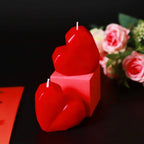 3D Heart-Shaped Love Candle