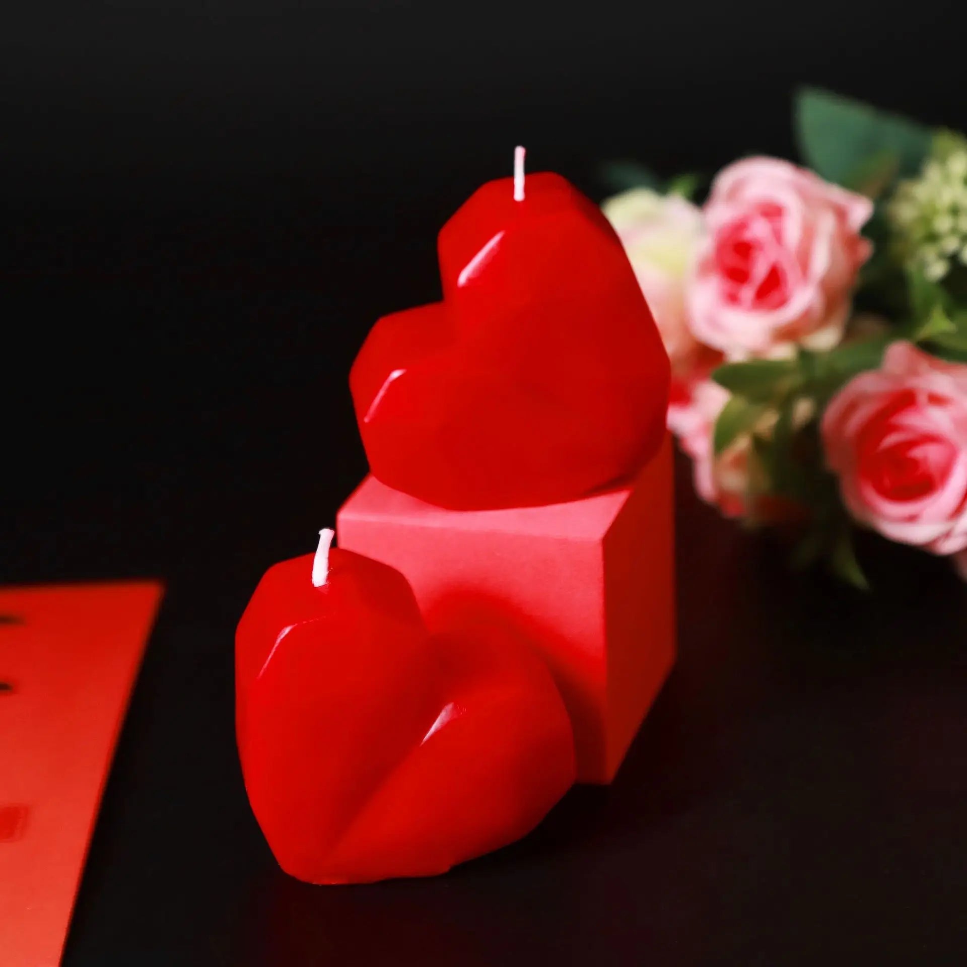 3D Heart-Shaped Love Candle