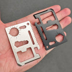 11-in-1 Multi-Function Pocket Survival Tool Card