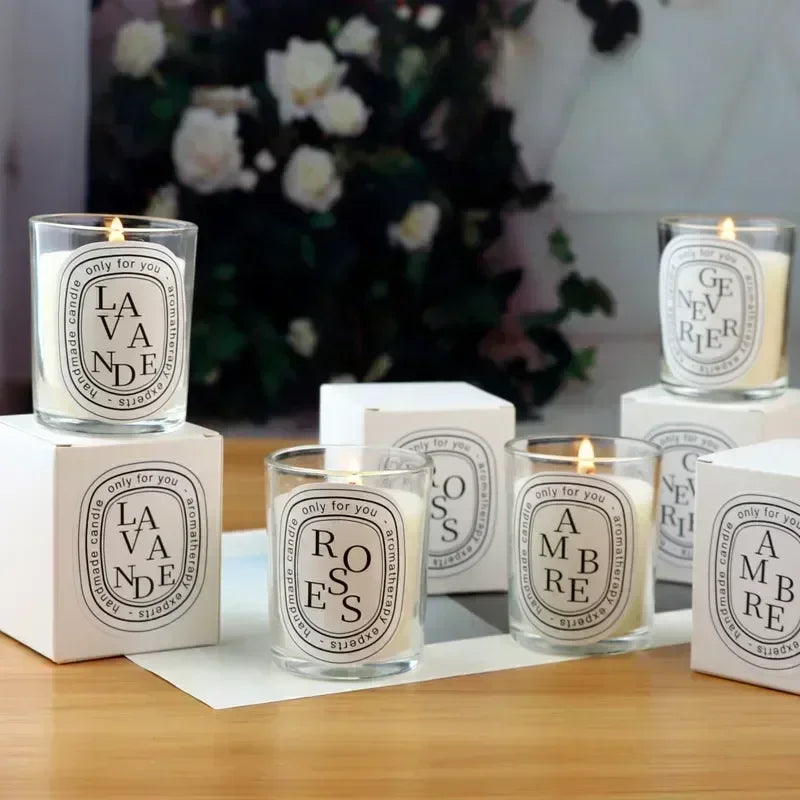 Romantic Vanilla Scented Candle Gift Jar