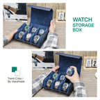 Luxury Leather Watch Travel Case