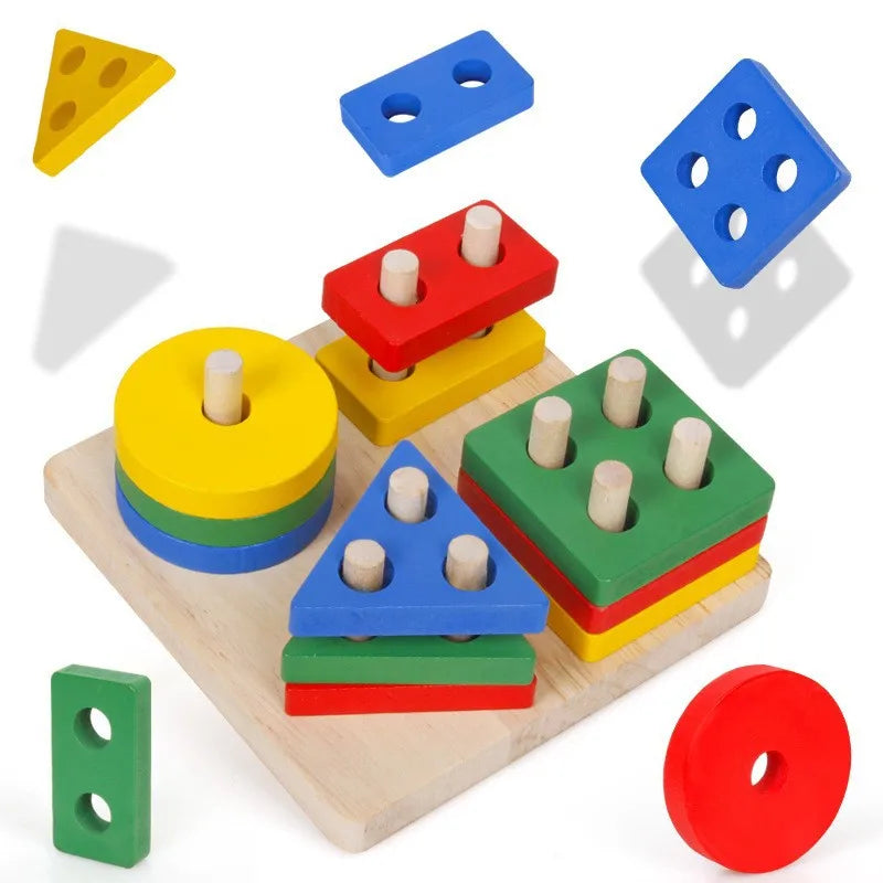 Wooden Shape Matching Puzzle Toy