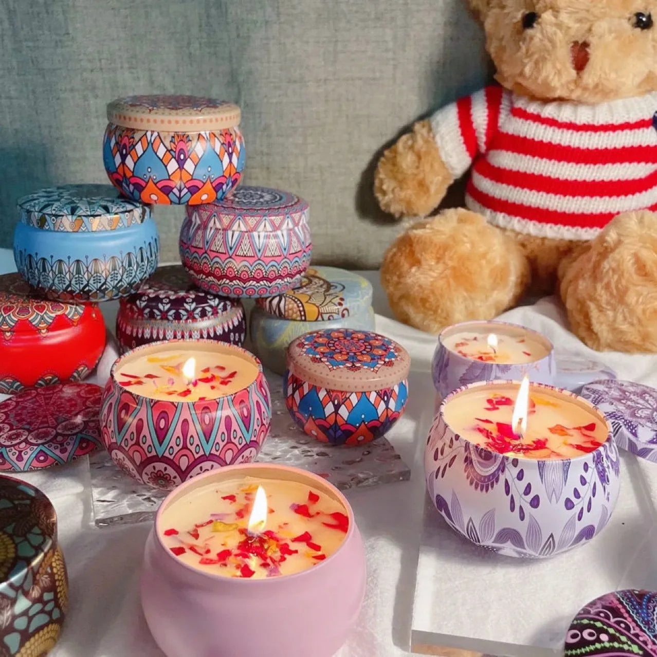 Nordic Soy Wax Aromatherapy Candle Tin
