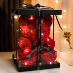 Light Up Rose Bear Gift Box