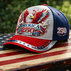 250th Anniversary Patriotic Eagle Baseball Cap