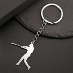 Martial Arts High Kick Stainless Steel Keychain
