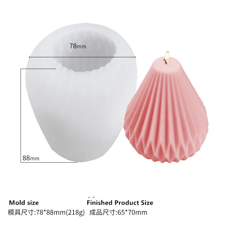 Geometric Silicone Candle Mold
