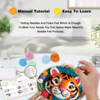 DIY Animal Wool Felting Painting Kit