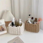 Handwoven Cotton Rope Storage Basket