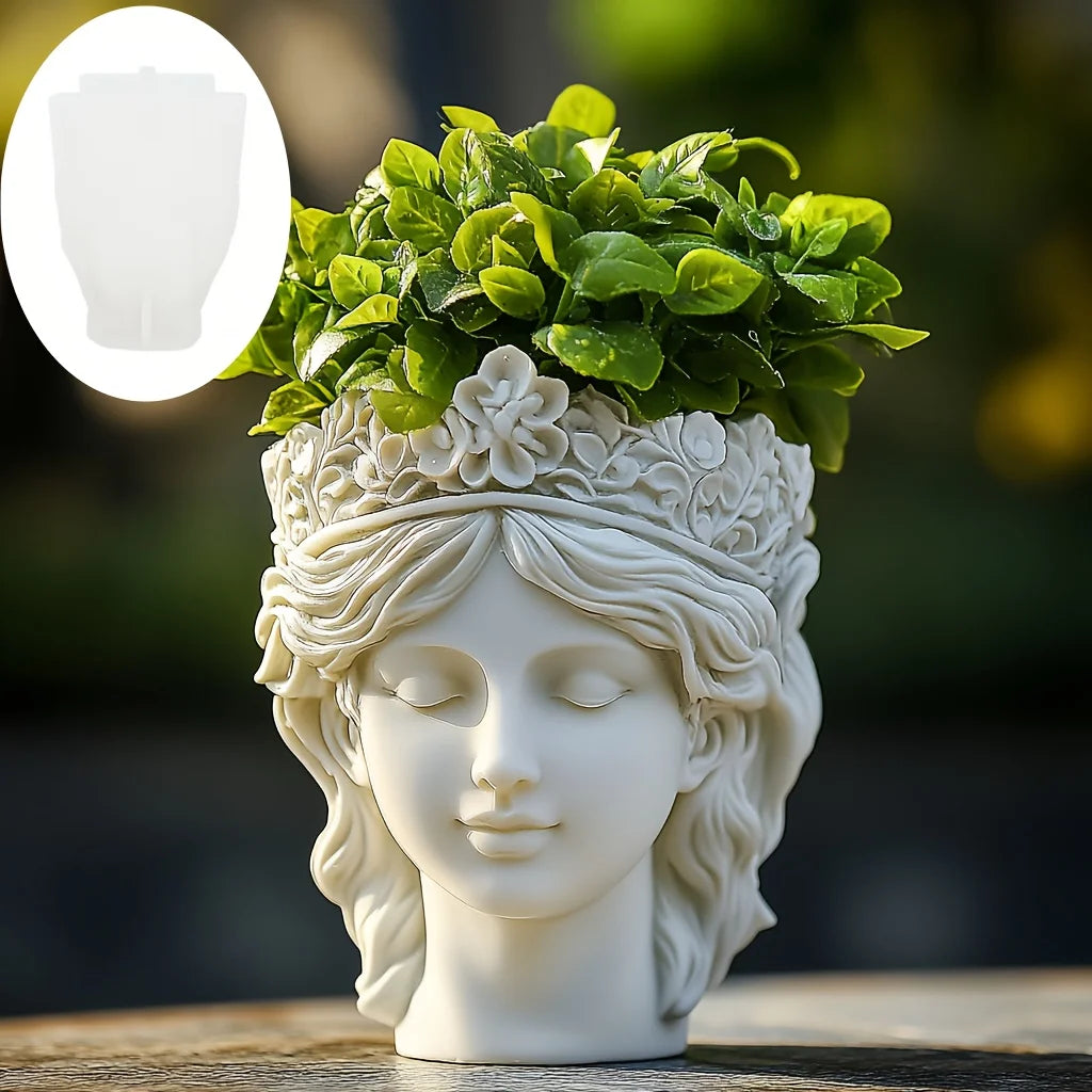 Cute Girl Candle & Succulent Mold