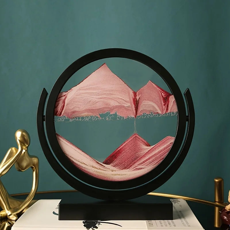 3D Quicksand Art Landscape Glass Decor