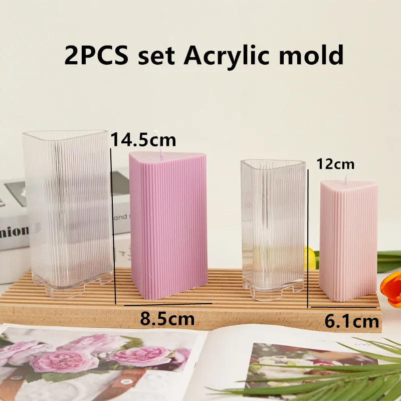Geometric Silicone Candle Mold