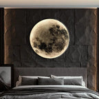 Dimmable LED Moon Wall Light