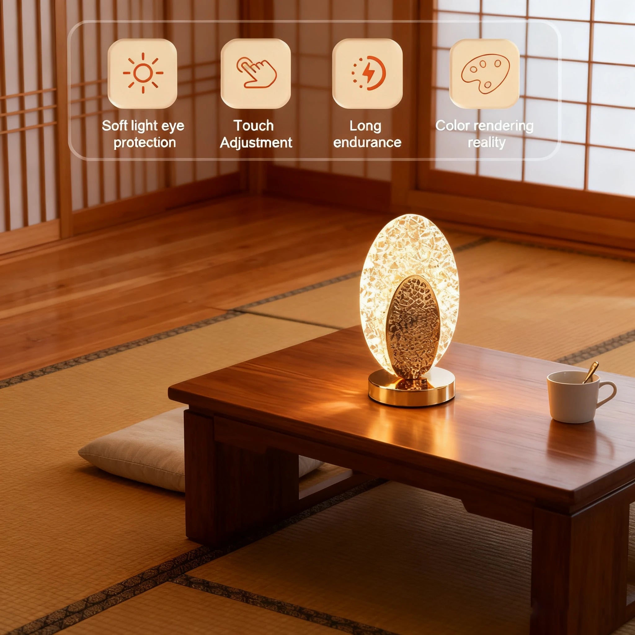 Crystal Touch Table Lamp