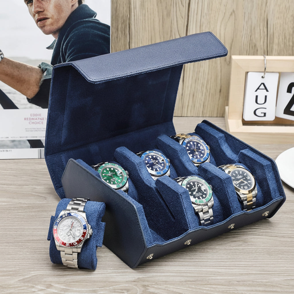 Luxury Leather Watch Travel Case