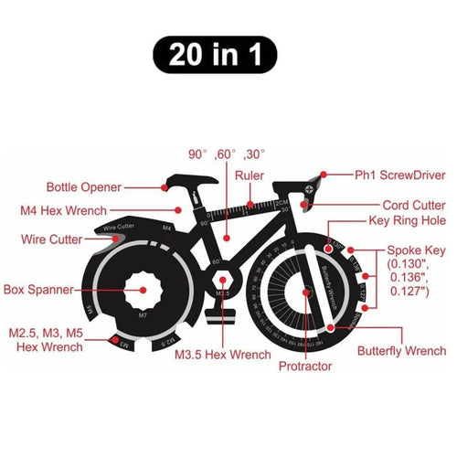 20-in-1 Pocket Multitool Card