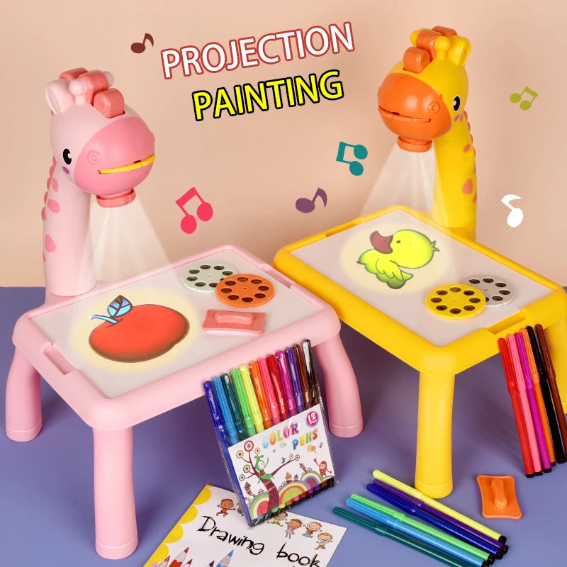 LED Projector Drawing Table for Kids