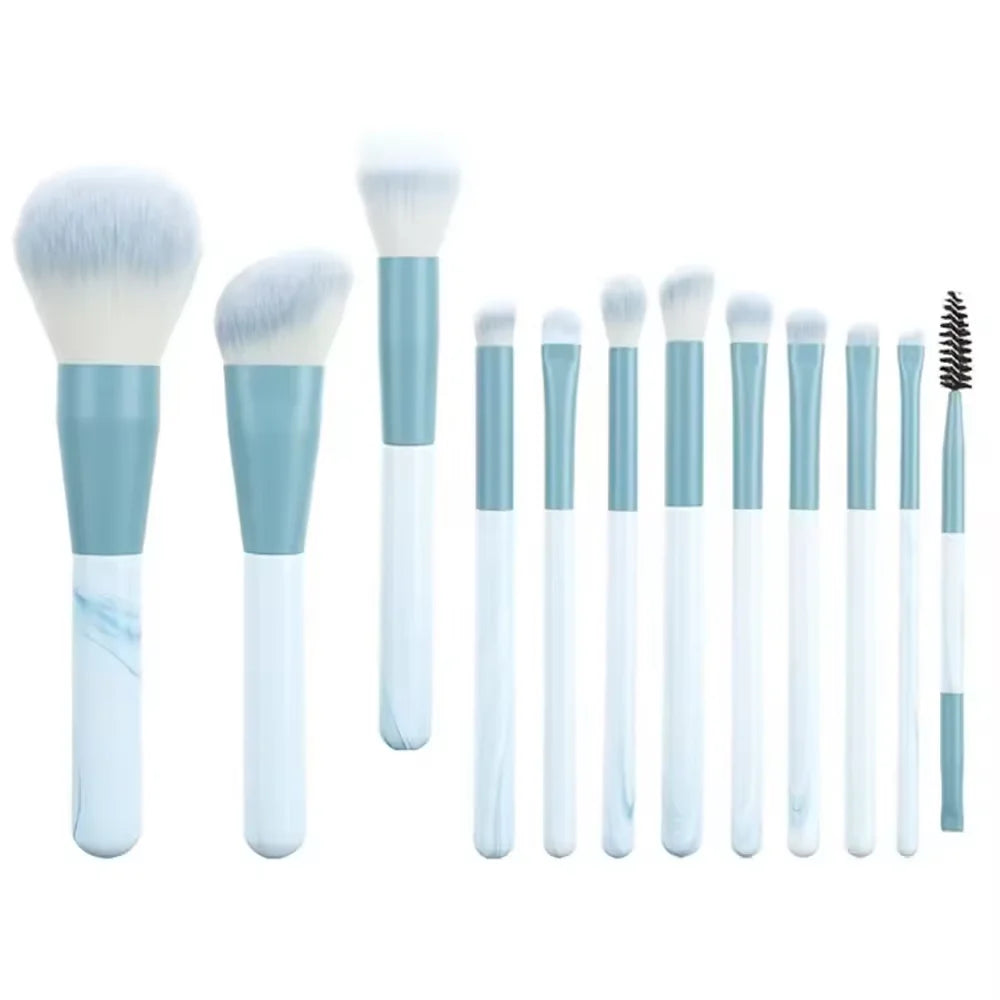 13-Piece Soft Makeup Brush Set with Beauty Bag