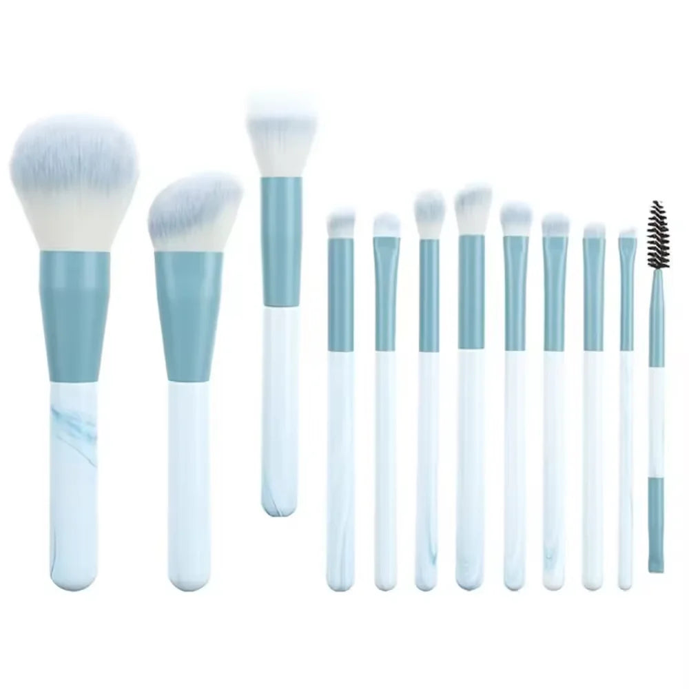 13-Piece Soft Makeup Brush Set with Beauty Bag